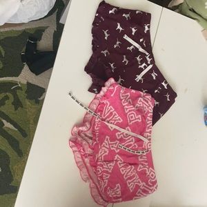 PINK pajama shorts bundle